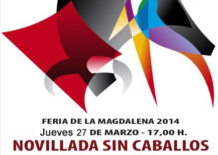 27 de marzo, novillada sin picadores en #Magdalena14